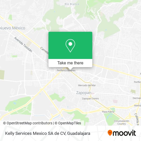 Kelly Services Mexico SA de CV map