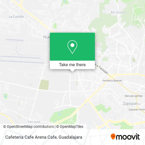 Mapa de Cafeteria Cafe Arena Cafe