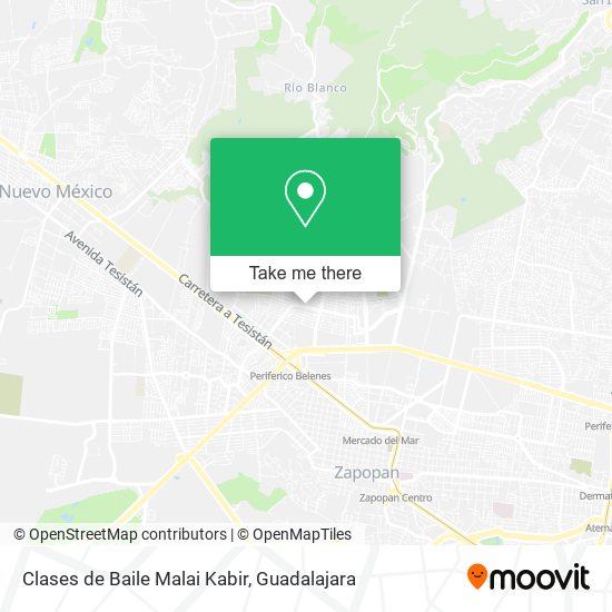 Clases de Baile Malai Kabir map