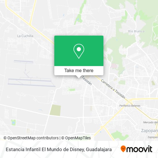 Mapa de Estancia Infantil El Mundo de Disney