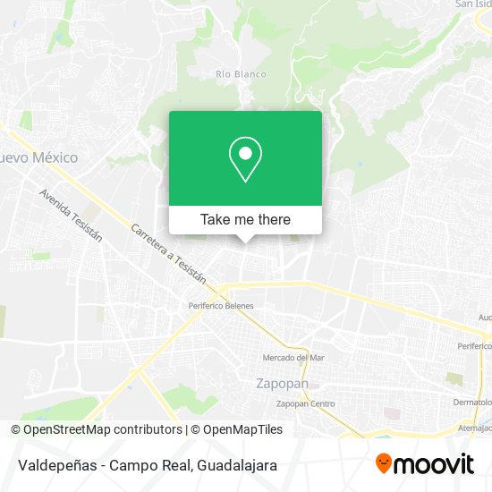 Valdepeñas - Campo Real map
