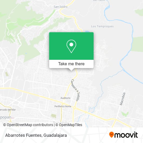 Abarrotes Fuentes map