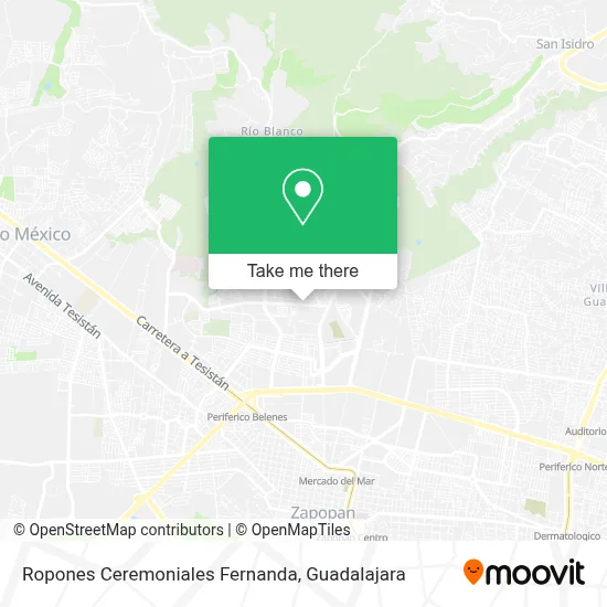 Ropones Ceremoniales Fernanda map