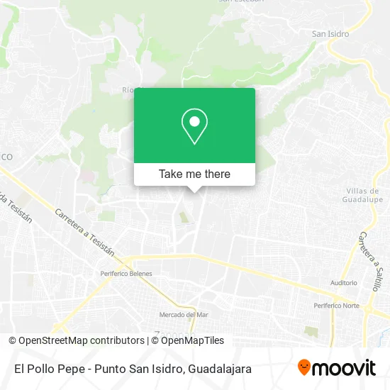 El Pollo Pepe - Punto San Isidro map