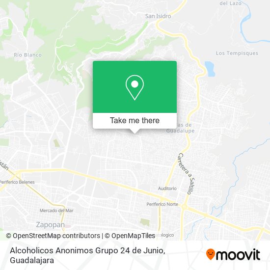 Alcoholicos Anonimos Grupo 24 de Junio map