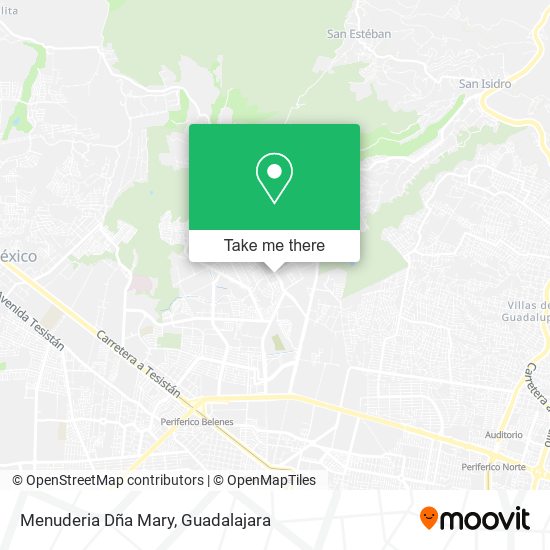 Menuderia Dña Mary map