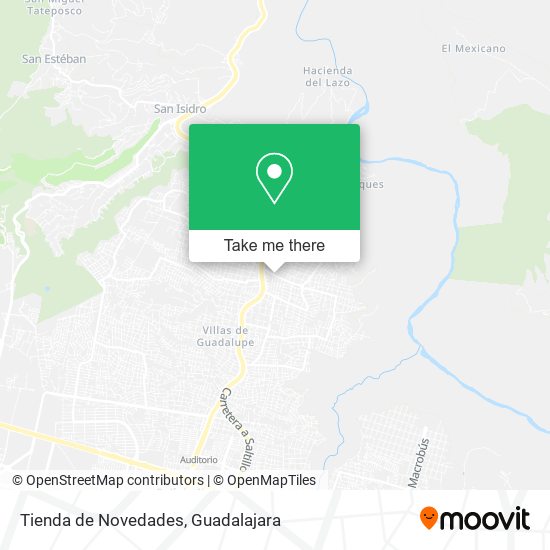 Mapa de Tienda de Novedades