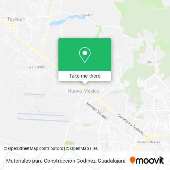 Materiales para Construccion Godinez map