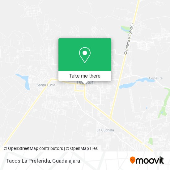 Mapa de Tacos La Preferida