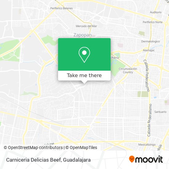 Carniceria Delicias Beef map