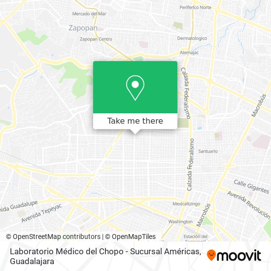 Laboratorio Médico del Chopo - Sucursal Américas map