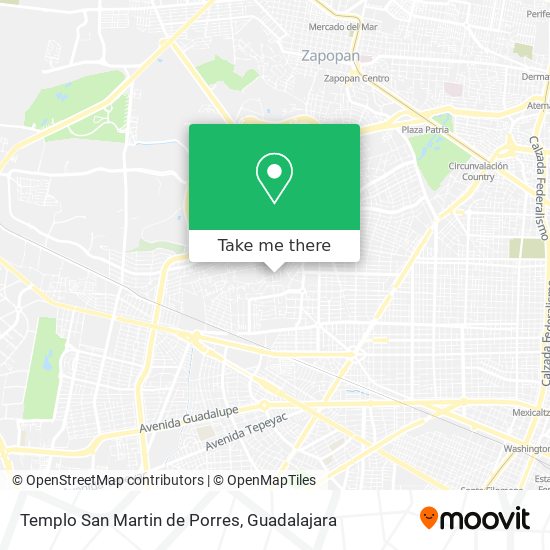 Templo San Martin de Porres map