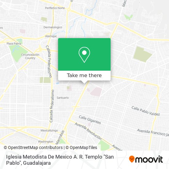 How to get to Iglesia Metodista De Mexico A. R. Templo 