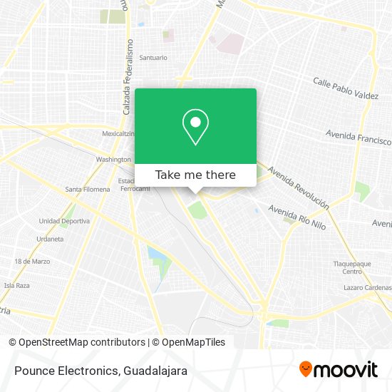 Mapa de Pounce Electronics