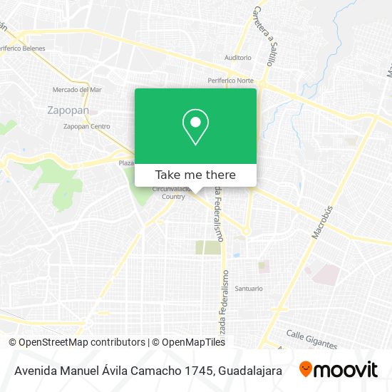 Avenida Manuel Ávila Camacho 1745 map