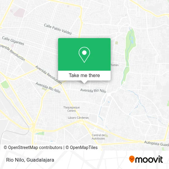 Rio Nilo map