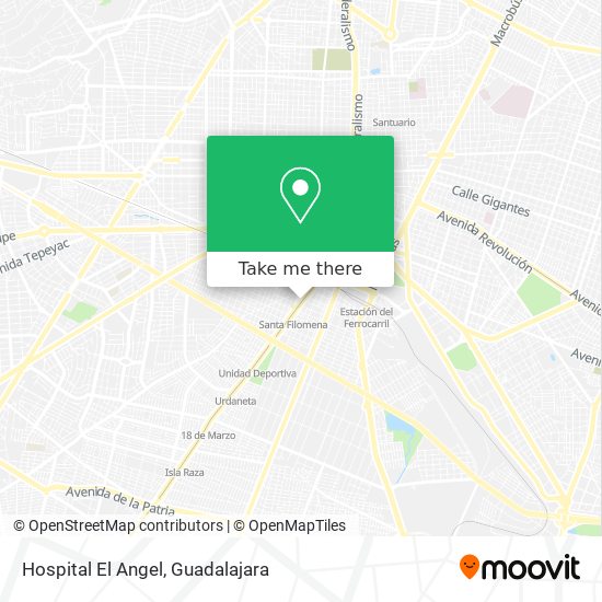 Hospital El Angel map