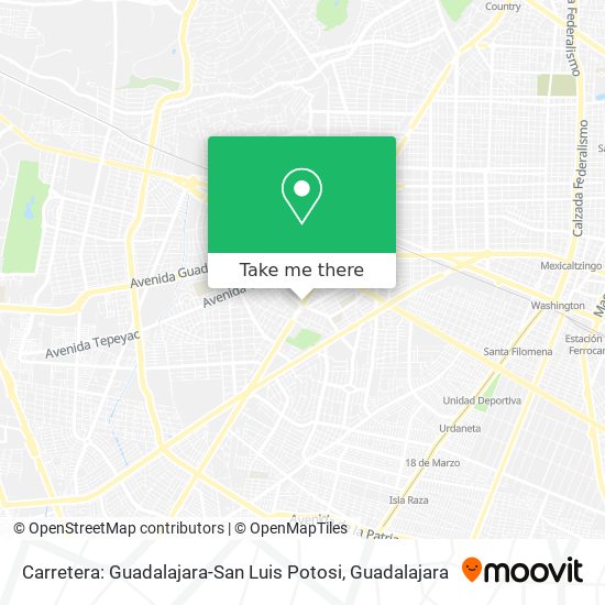 Mapa de Carretera: Guadalajara-San Luis Potosi