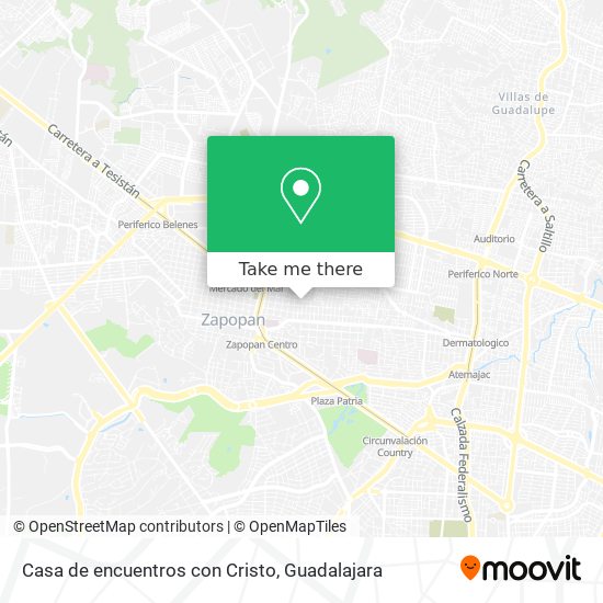 Casa de encuentros con Cristo map