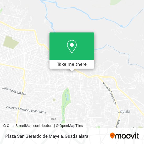 Plaza San Gerardo de Mayela map