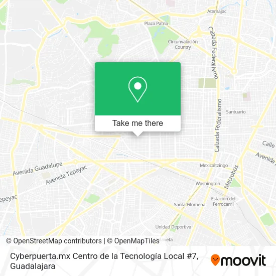 Cyberpuerta.mx Centro de la Tecnología Local #7 map