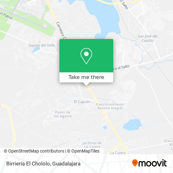 Mapa de Birriería El Chololo