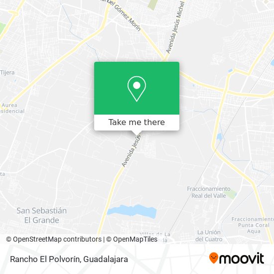 Rancho El Polvorín map