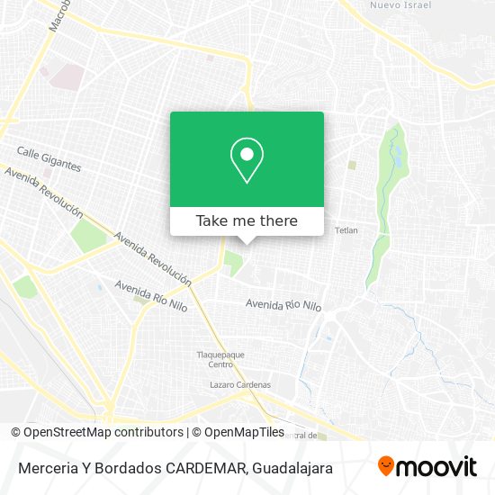 Mapa de Merceria Y Bordados CARDEMAR