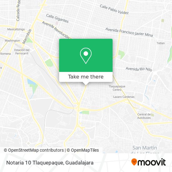 Mapa de Notaria 10 Tlaquepaque
