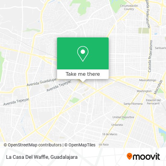 La Casa Del Waffle map