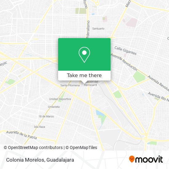Colonia Morelos map