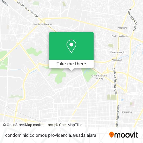 condominio colomos providencia map