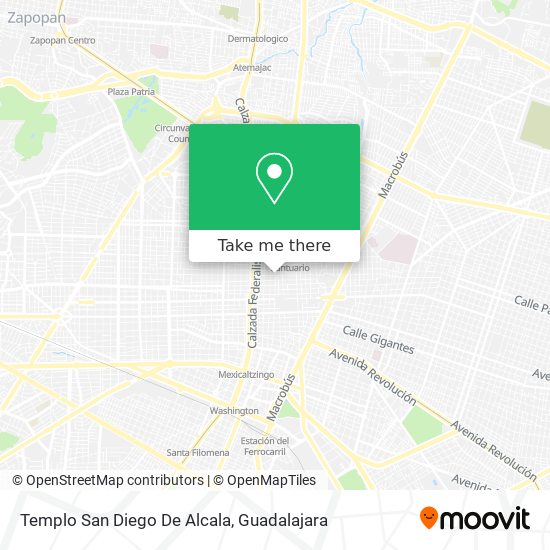 Mapa de Templo San Diego De Alcala