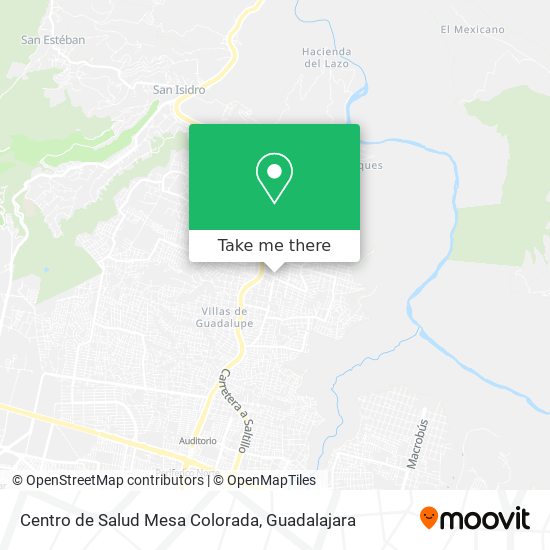 Mapa de Centro de Salud Mesa Colorada