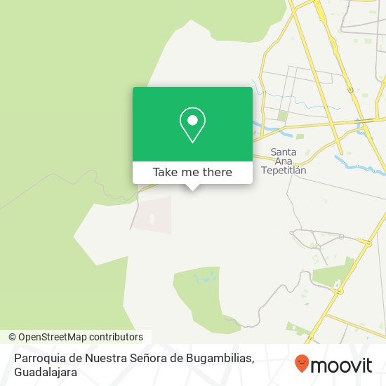 How to get to Parroquia de Nuestra Señora de Bugambilias in Zapopan by Bus?