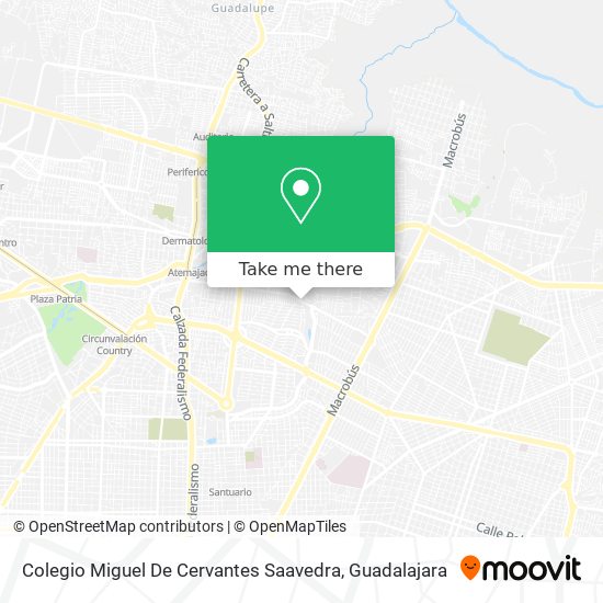 Mapa de Colegio Miguel De Cervantes Saavedra