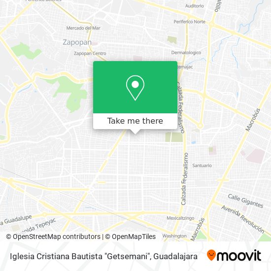 Mapa de Iglesia Cristiana Bautista "Getsemani"