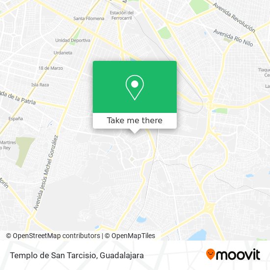 Mapa de Templo de San Tarcisio