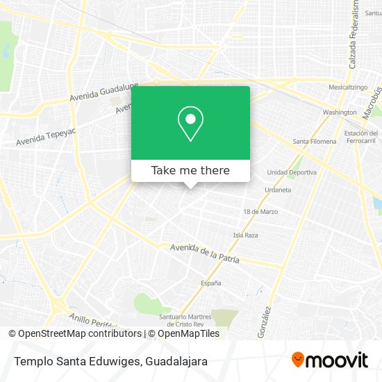 Templo Santa Eduwiges map