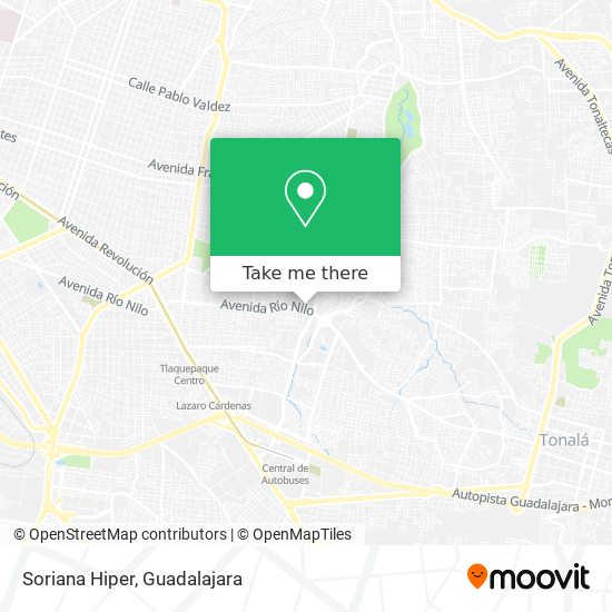 Mapa de Soriana Hiper