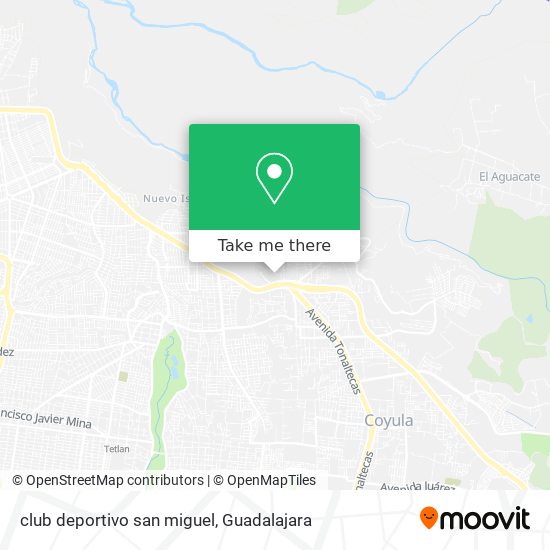 Mapa de club deportivo san miguel