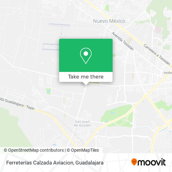 Ferreterías Calzada Aviacion map