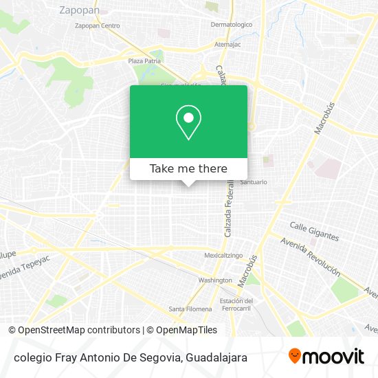 Mapa de colegio Fray Antonio De Segovia