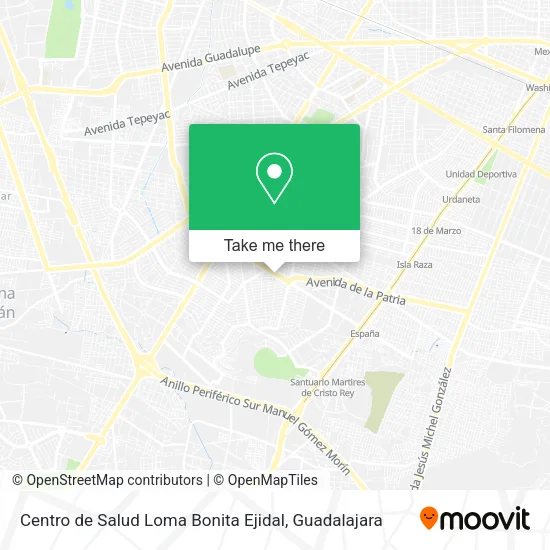 Centro de Salud Loma Bonita Ejidal map