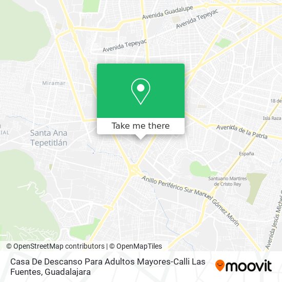 Mapa de Casa De Descanso Para Adultos Mayores-Calli Las Fuentes