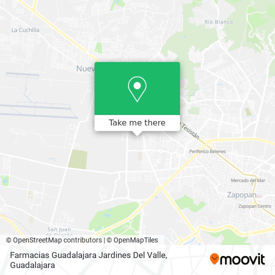 Mapa de Farmacias Guadalajara Jardines Del Valle
