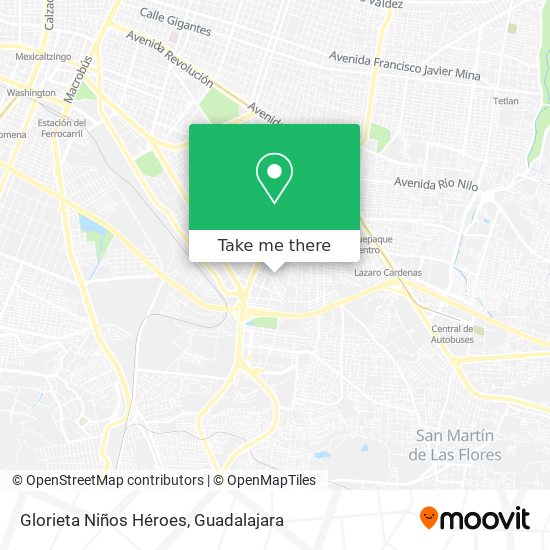 Glorieta Niños Héroes map