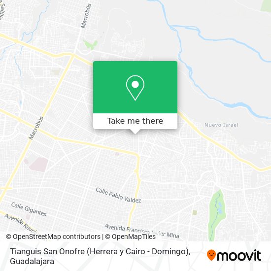 Mapa de Tianguis San Onofre (Herrera y Cairo - Domingo)