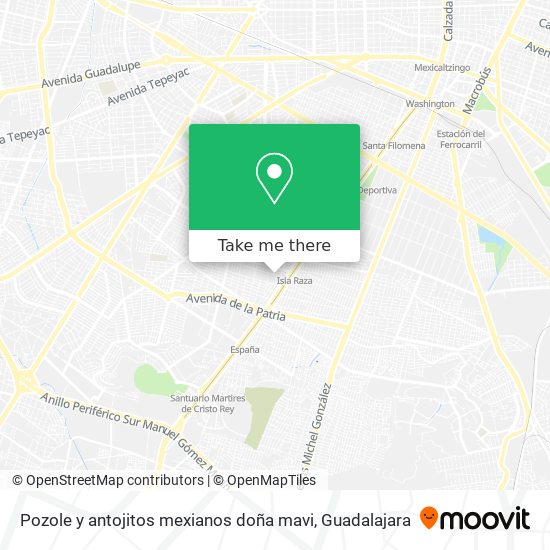 Pozole y antojitos mexianos doña mavi map