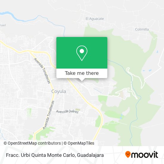 Fracc. Urbi Quinta Monte Carlo map
